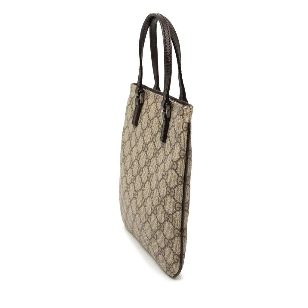 Gucci GG Supreme Handbag Beige Very good - Back View