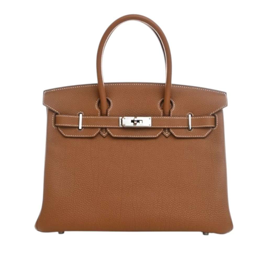 Hermès Togo Birkin Retourne 30 Brown Leather Very good condition - Front View