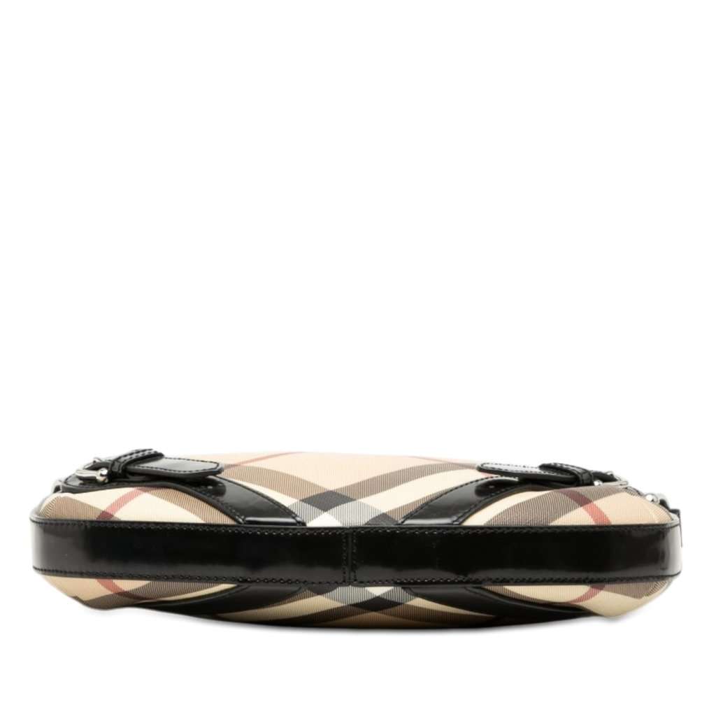 Burberry Supernova Check Coated Canvas Larkin Hobo Beige Very good condition - Inside View