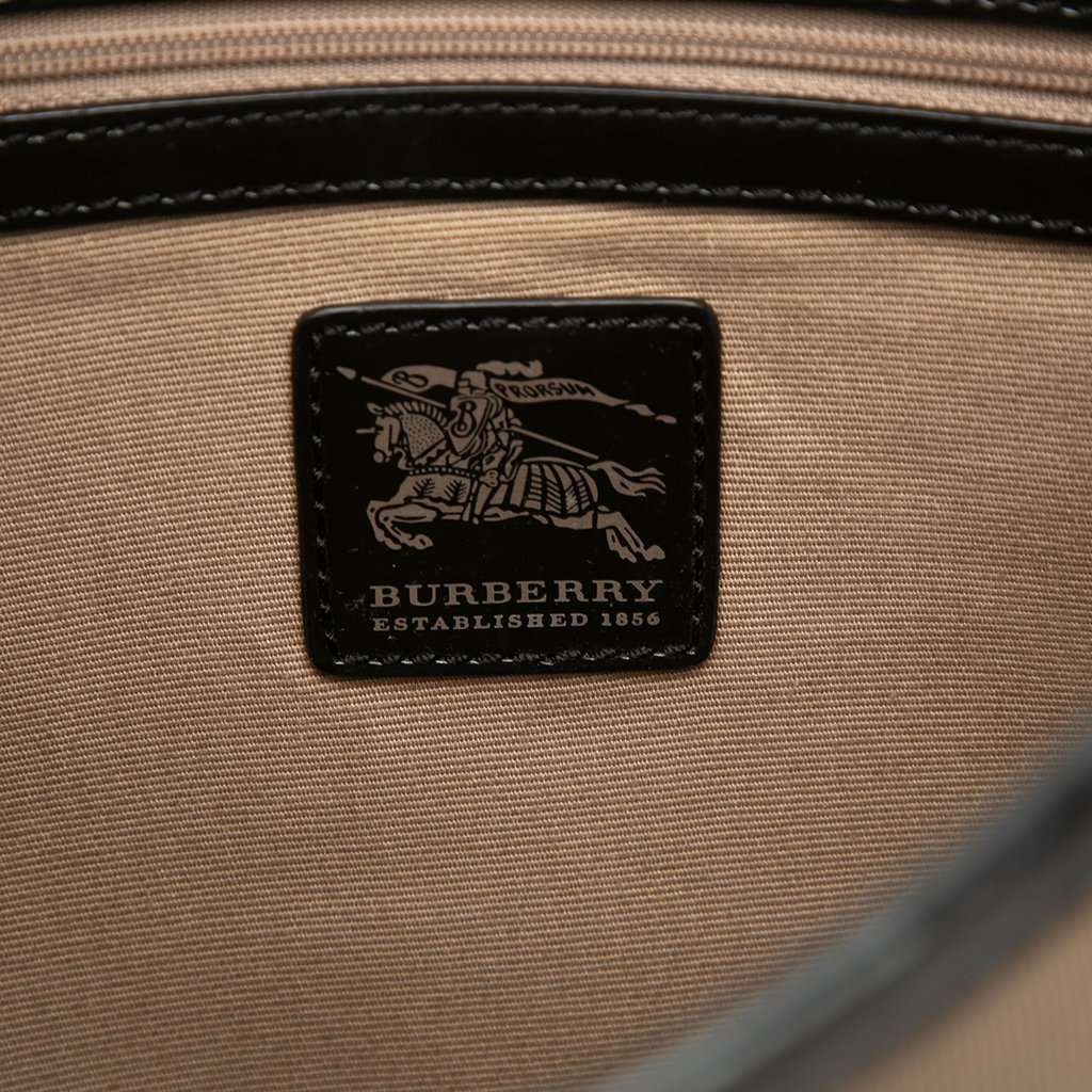 Burberry Supernova Check Coated Canvas Larkin Hobo Beige Very good condition - Box View