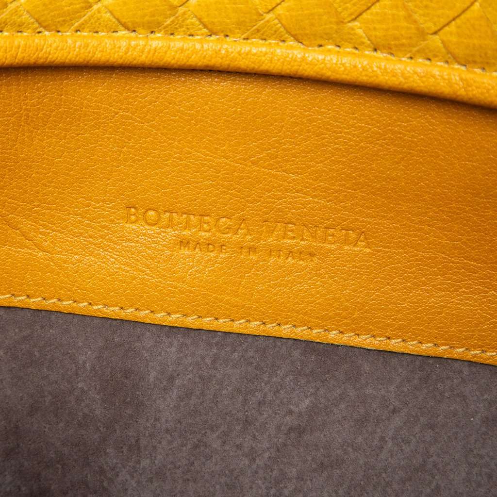 Bottega Veneta Multicolor Nappa Intrecciato Clutch Yellow Leather Very good - Box View