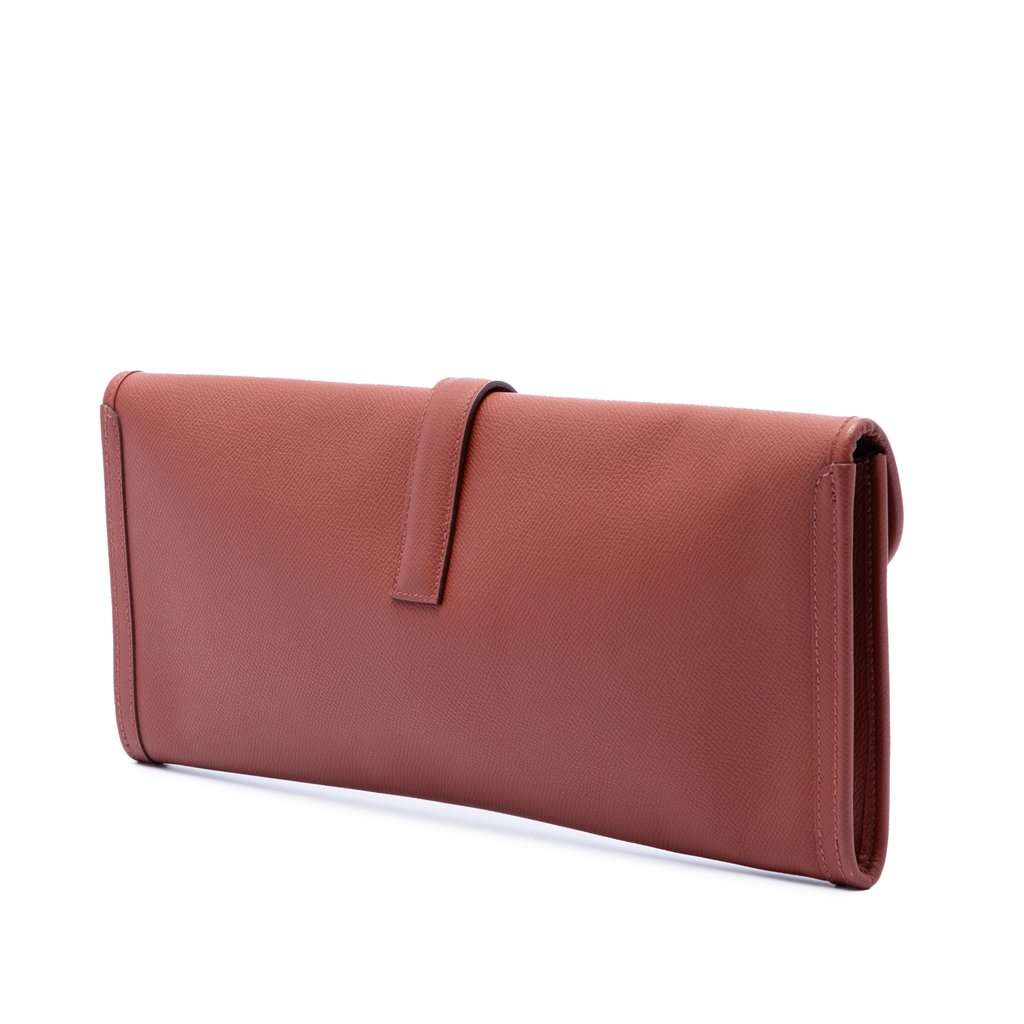 Hermès Epsom Jige Elan 35 Red Leather Very good condition - Back View