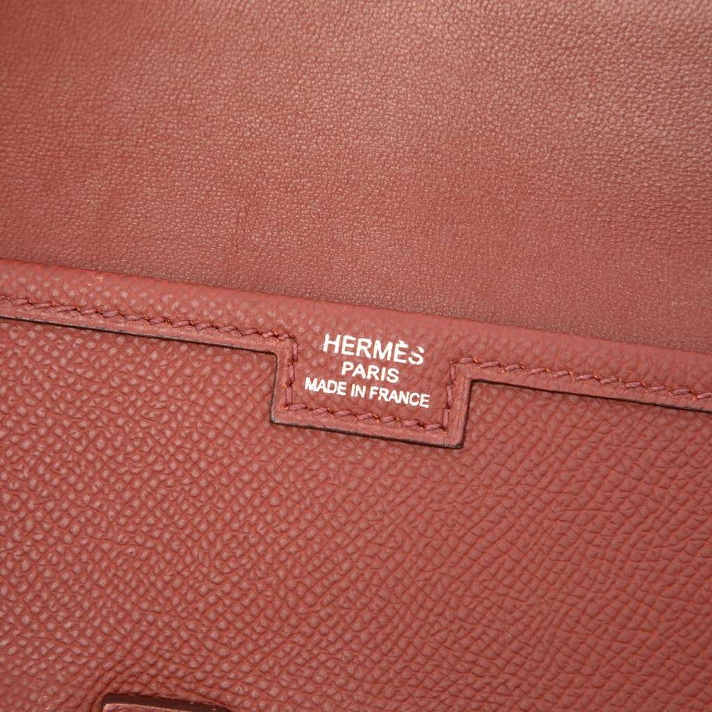 Hermès Epsom Jige Elan 35 Red Leather Very good condition - Box View