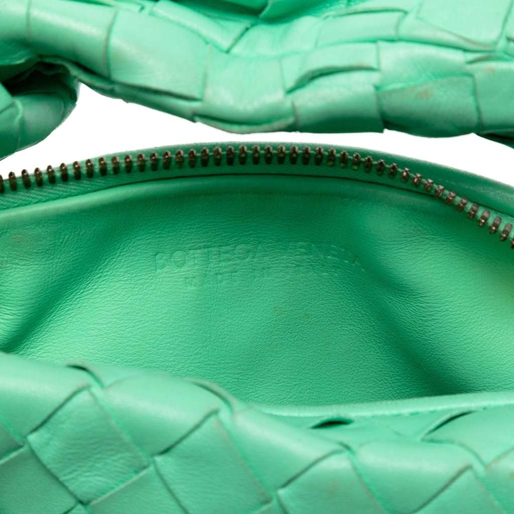 Bottega Veneta Mini Nappa Intrecciato Jodie Green Leather Very good condition - Box View