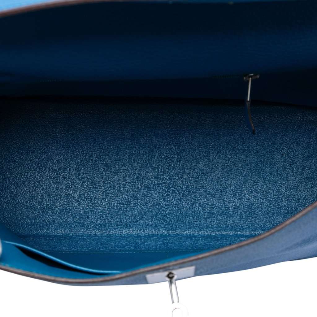 Hermès Togo Kelly II Retourne 35 Blue Leather Very good condition - Model View