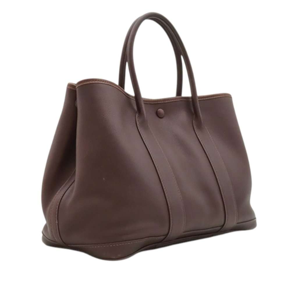 Hermès Swift and Silk Bolduc Twilly Garden Party 30 Brown Leather Very good - Back View