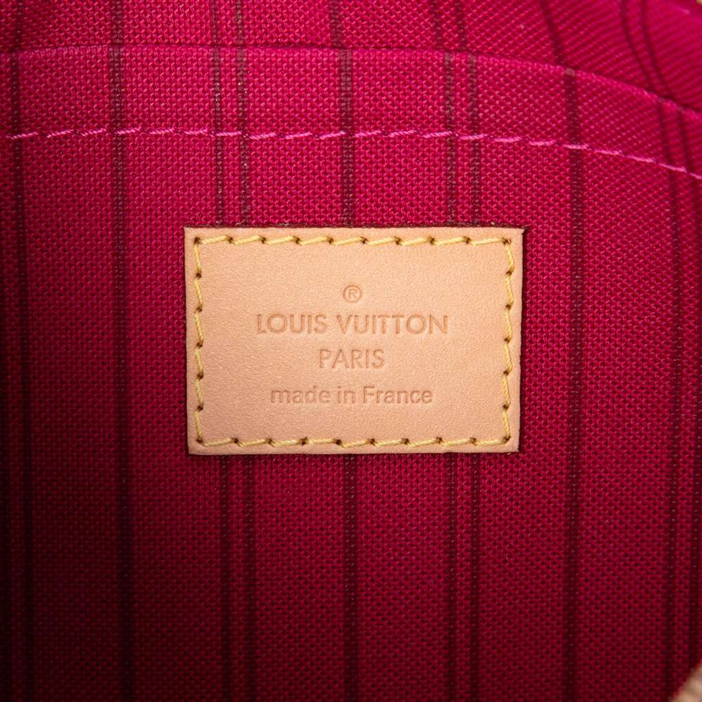 Louis Vuitton Monogram Patches Neverfull MM Pouch Brown Very good - Box View