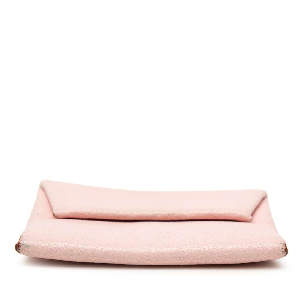Hermès Chevre Mysore Bastia Coin Pouch Pink Leather Very good condition - Inside View