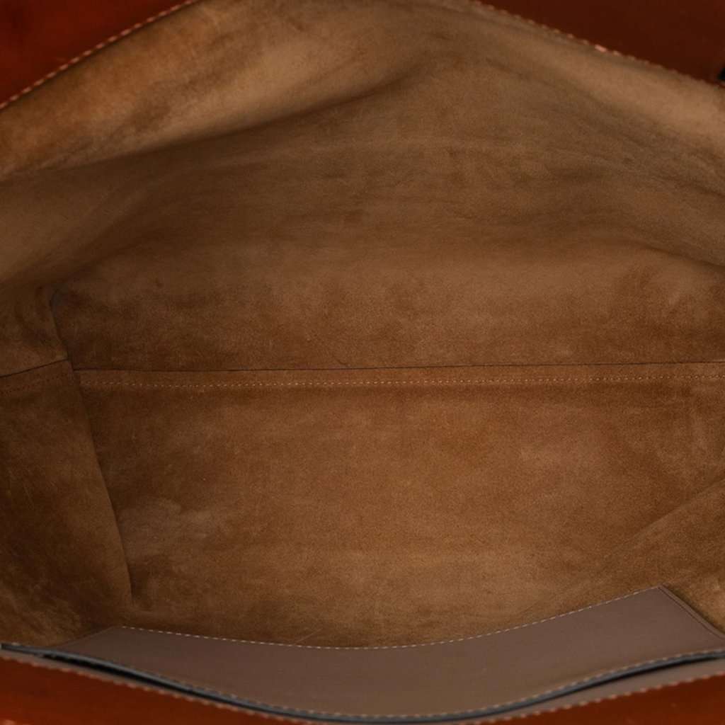 Loewe Calfskin Lazo Tote Brown Leather Very good condition - Model View