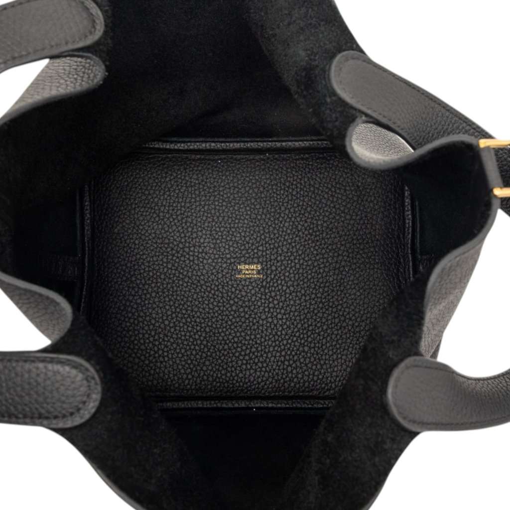 Hermès Clemence Picotin Lock 22 Black Leather Very good condition - Model View