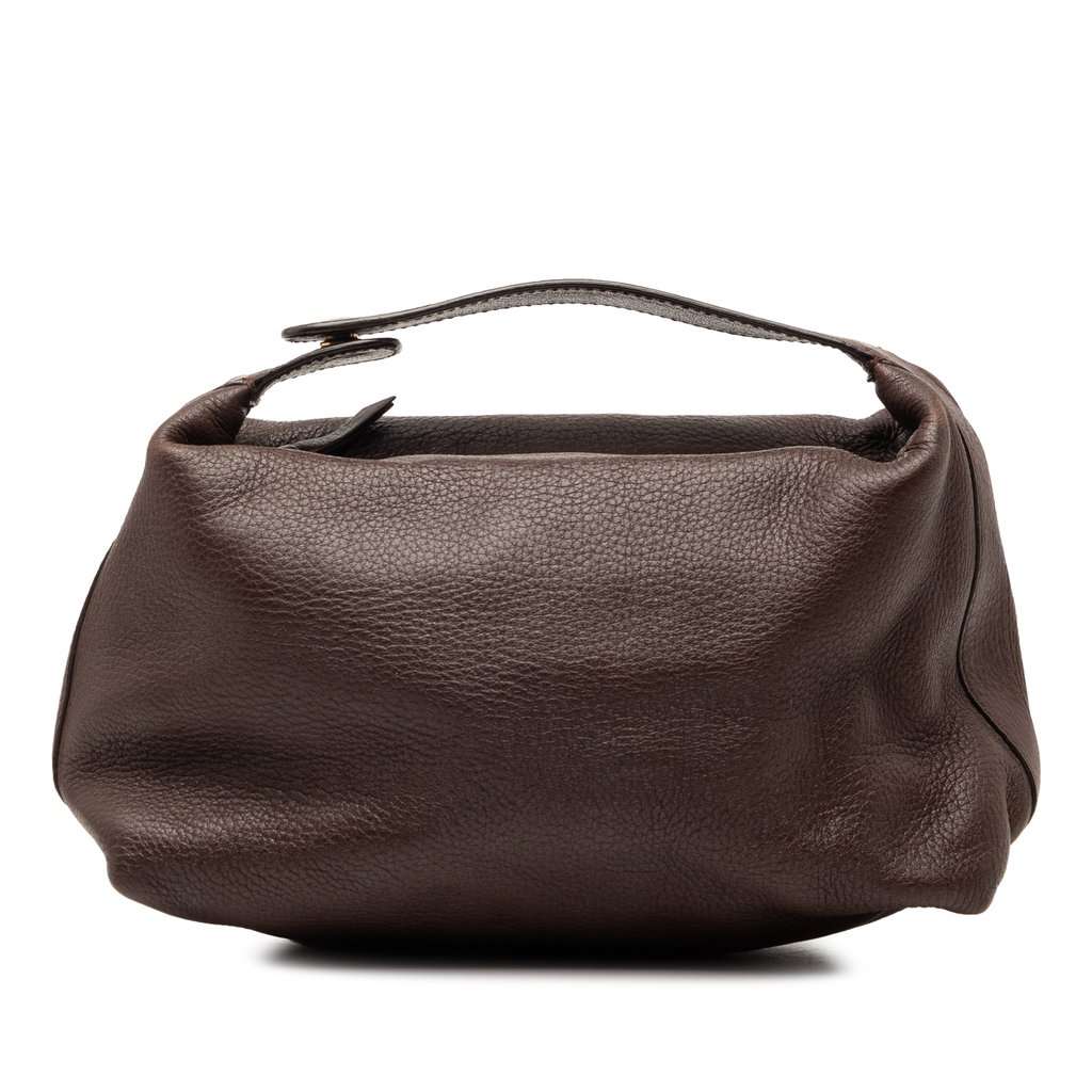 Bottega Veneta Leather Handbag Brown Leather Very good condition - Front View