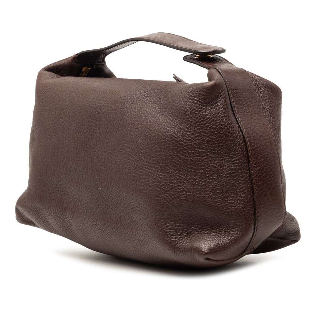 Bottega Veneta Leather Handbag Brown Leather Very good condition - Back View