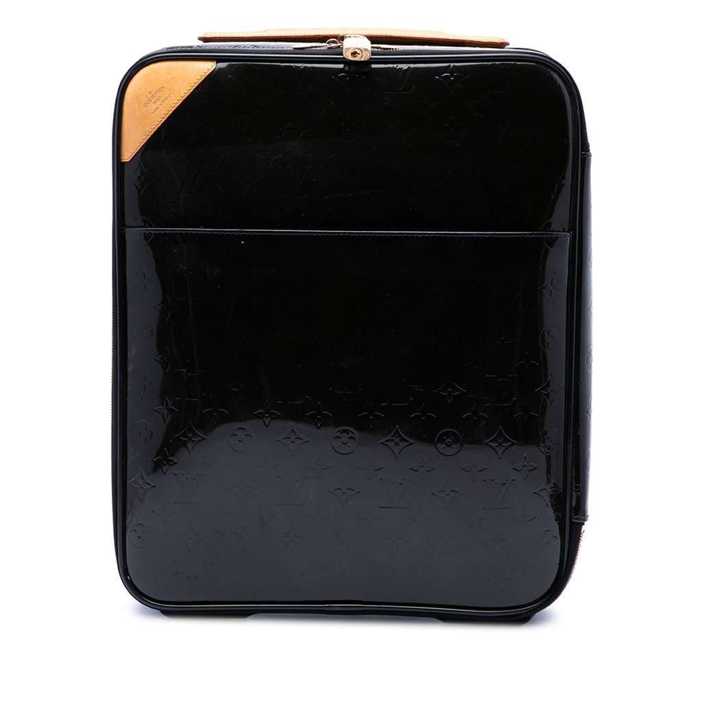 Louis Vuitton Monogram Vernis Pegase 45 Black Leather Good condition - Front View