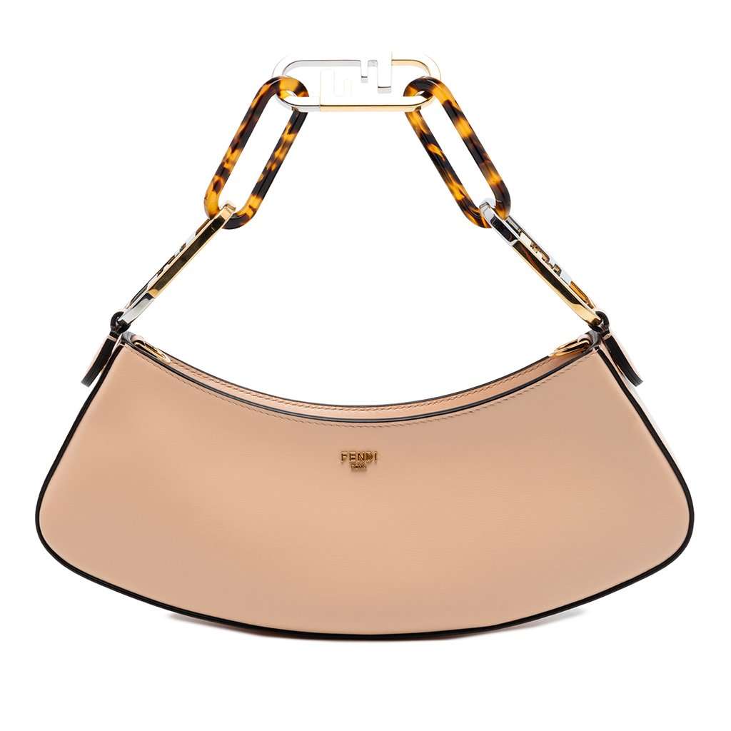 Fendi Leather O Lock Swing Satchel Pink Leather Very good condition - Front View