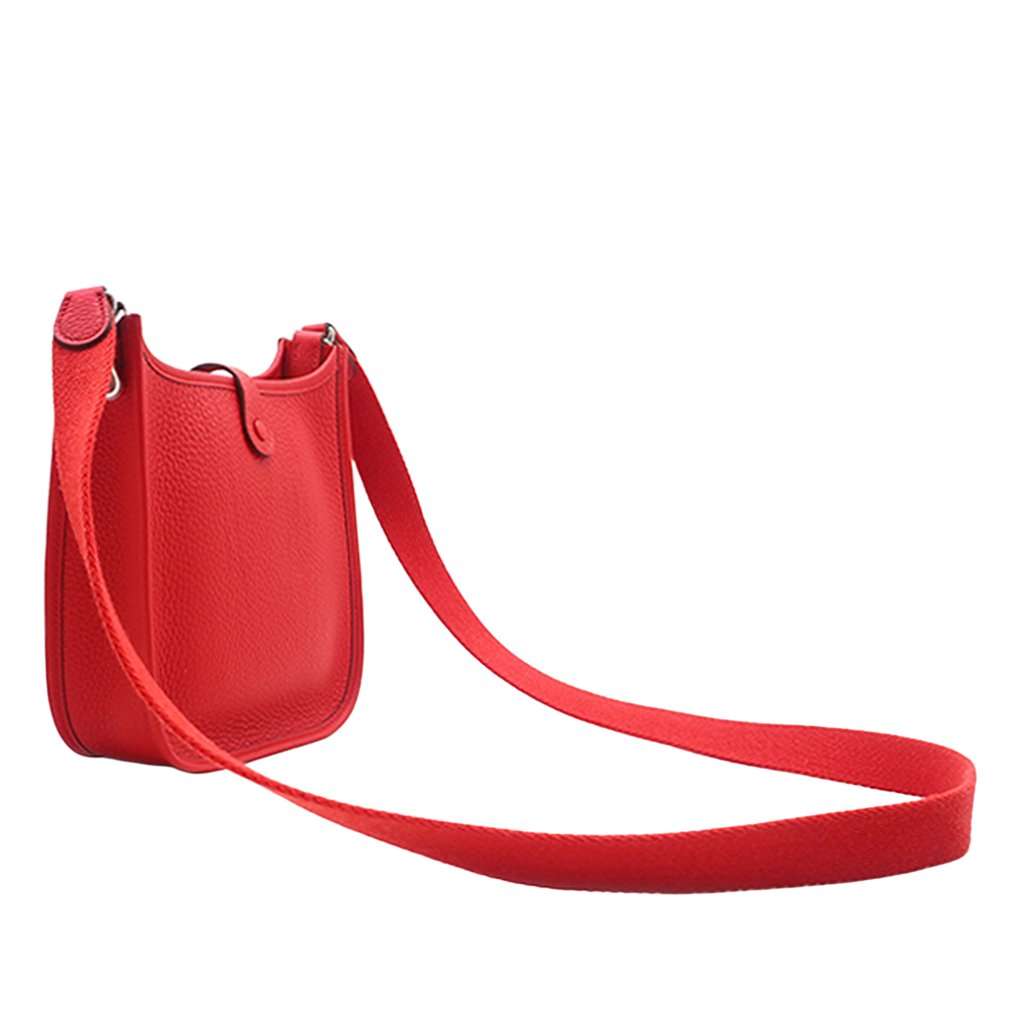 Hermès Clemence Evelyne I 16 Amazone Red Leather Very good condition - Back View