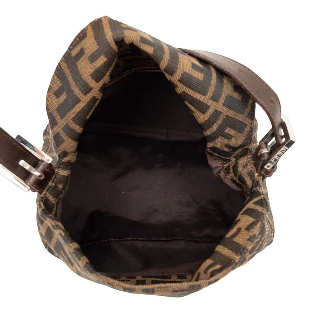 Fendi Zucca Canvas Double Flap Mamma Brown Very good - Model View