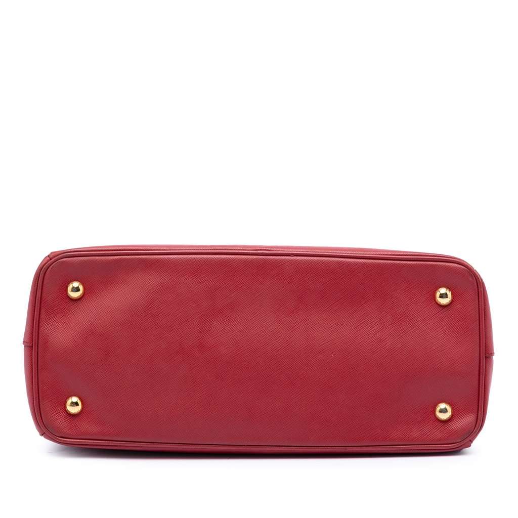 Prada Medium Saffiano Lux Galleria Satchel Red Leather Very good - Inside View