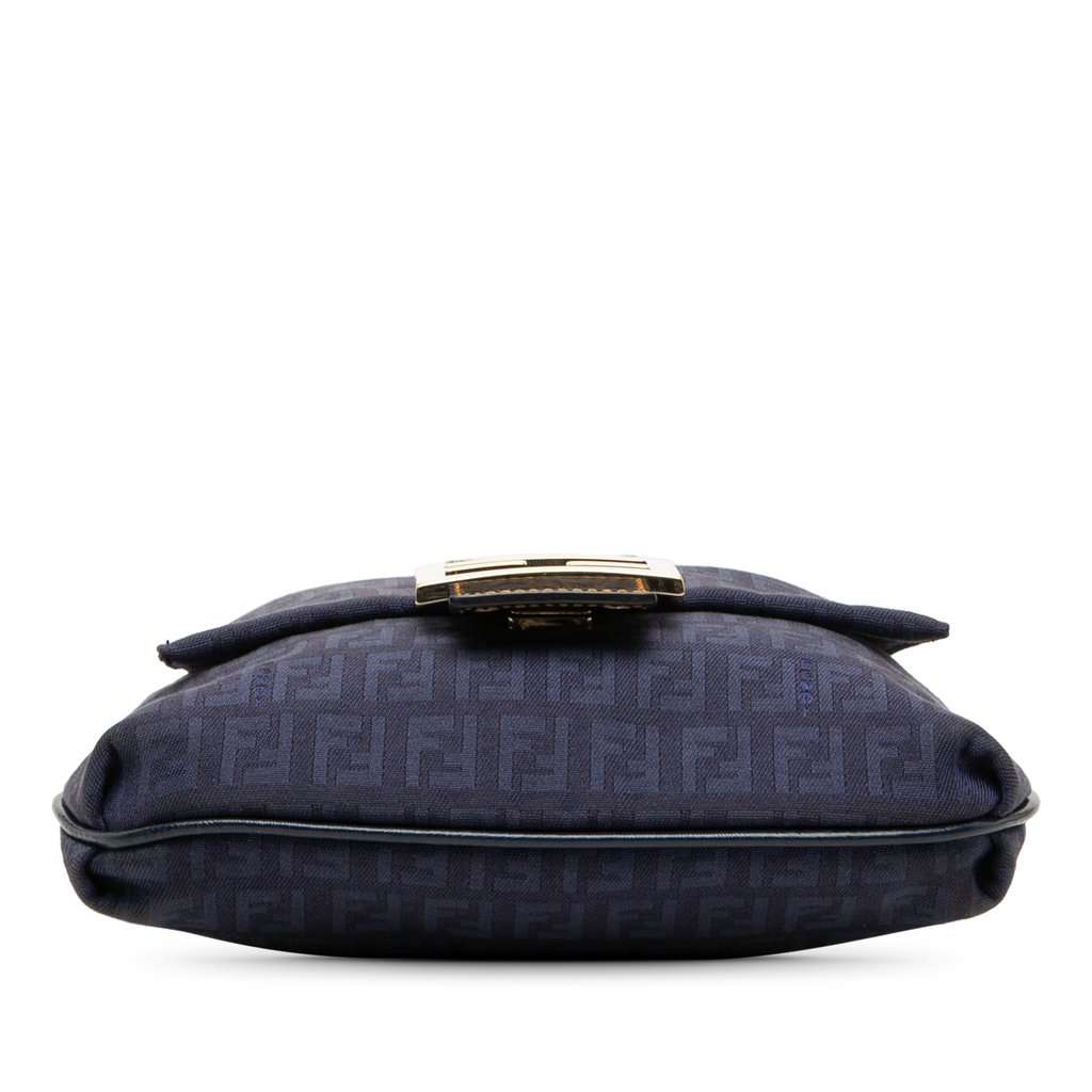 Fendi Zucchino Canvas Crossbody Blue Very good condition - Inside View