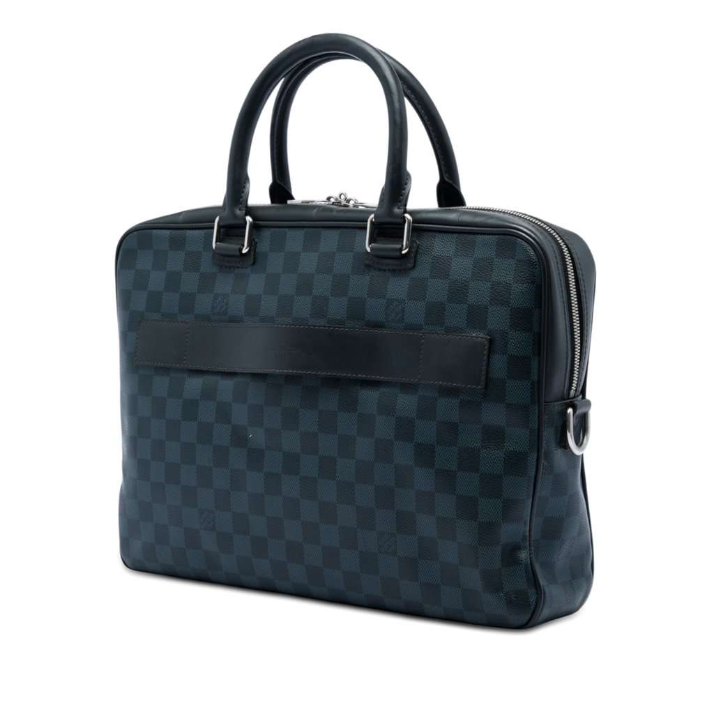 Louis Vuitton Damier Cobalt Porte Documents Business Blue Very good - Back View