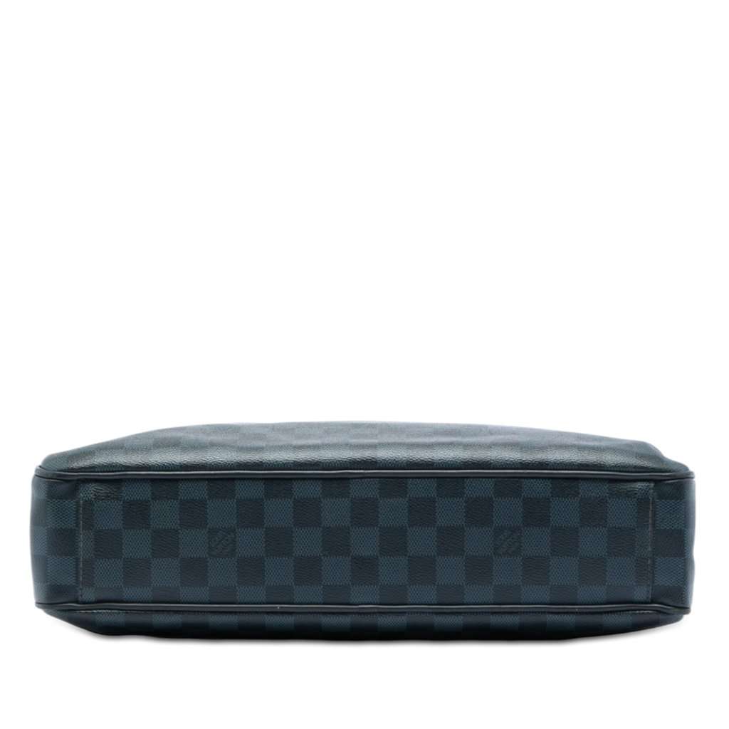 Louis Vuitton Damier Cobalt Porte Documents Business Blue Very good - Inside View