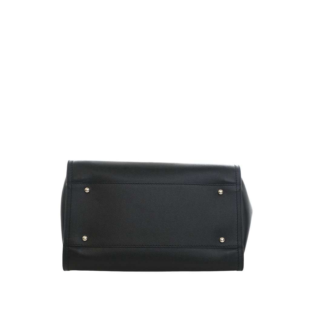 Chanel Small Studded Caviar Deauville Tote Black Leather Very good - Inside View
