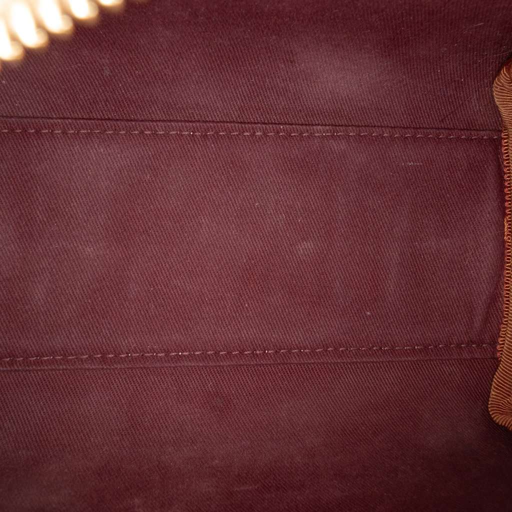 Burberry Mini House Check Coated Canvas Bowling Bag Brown Very good - Model View