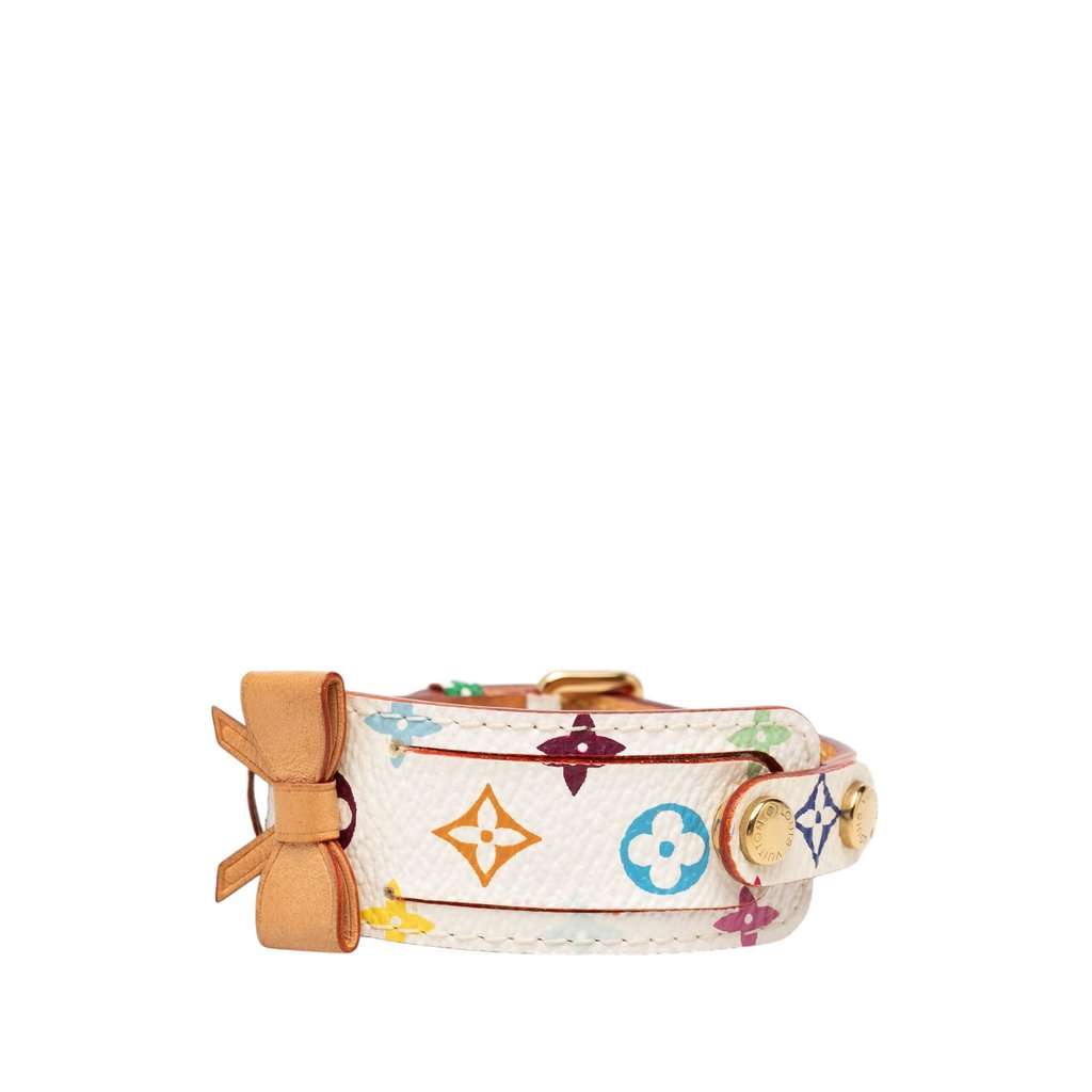 Louis Vuitton Monogram Multicolore Address Wish Wrap Bracelet White Very good condition - Front View