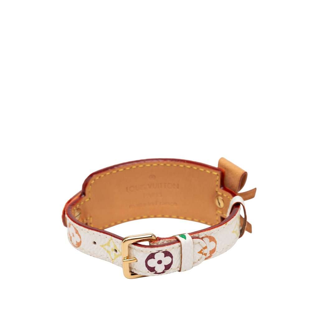 Louis Vuitton Monogram Multicolore Address Wish Wrap Bracelet White Very good condition - Inside View
