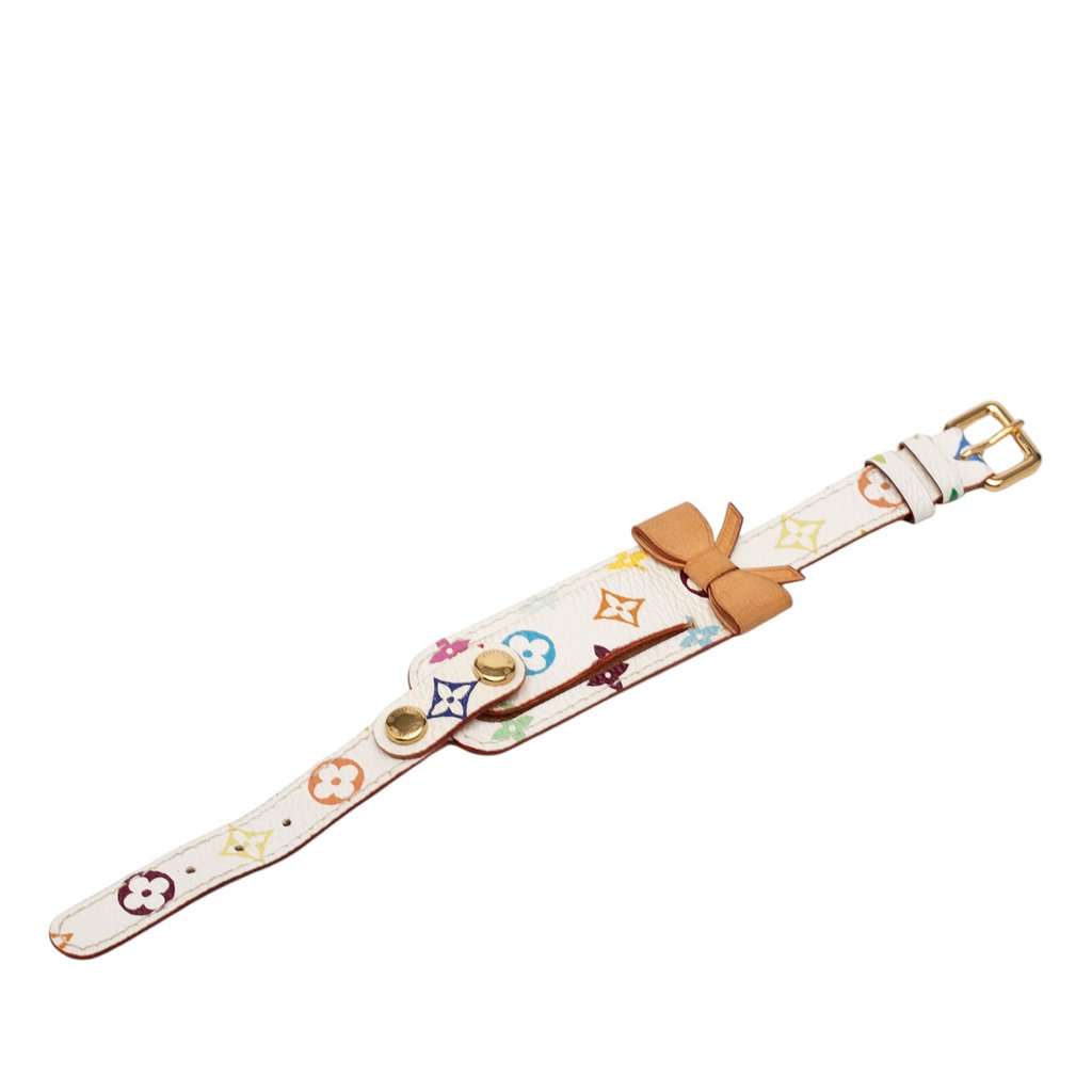 Louis Vuitton Monogram Multicolore Address Wish Wrap Bracelet White Very good condition - Model View
