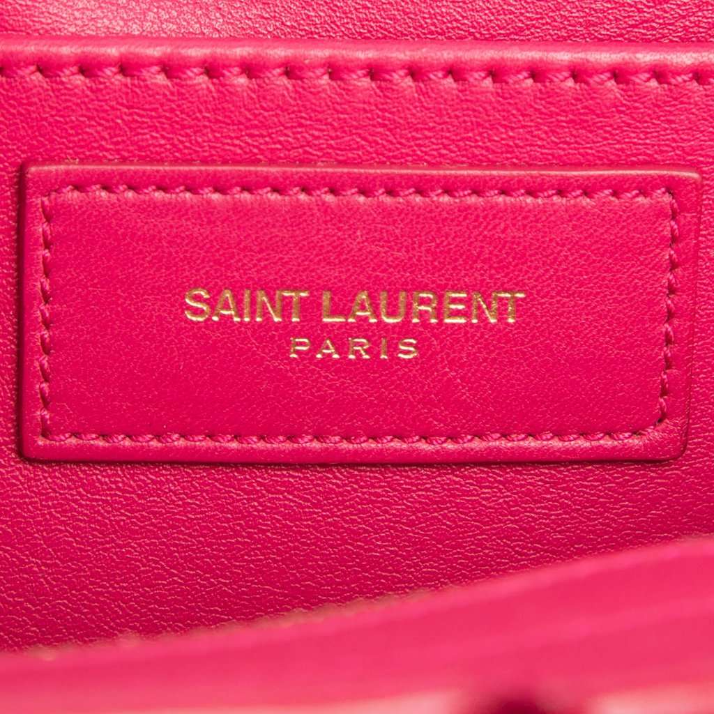 Saint Laurent Small Calfskin Cabas Chyc Satchel Pink Leather Very good - Box View