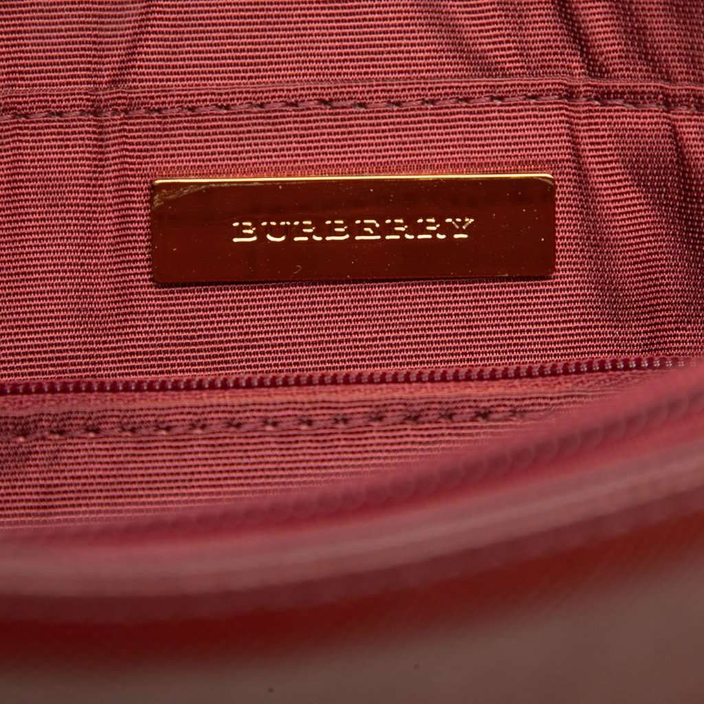 Burberry House Check Canvas Shoulder Bag Beige Very good condition - Box View
