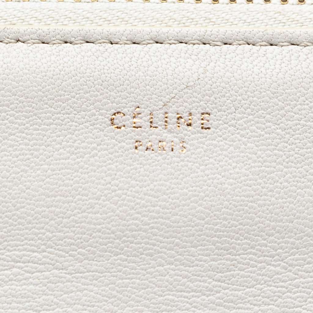 Celine Small Lambskin Trio Crossbody White Leather Very good - Box View