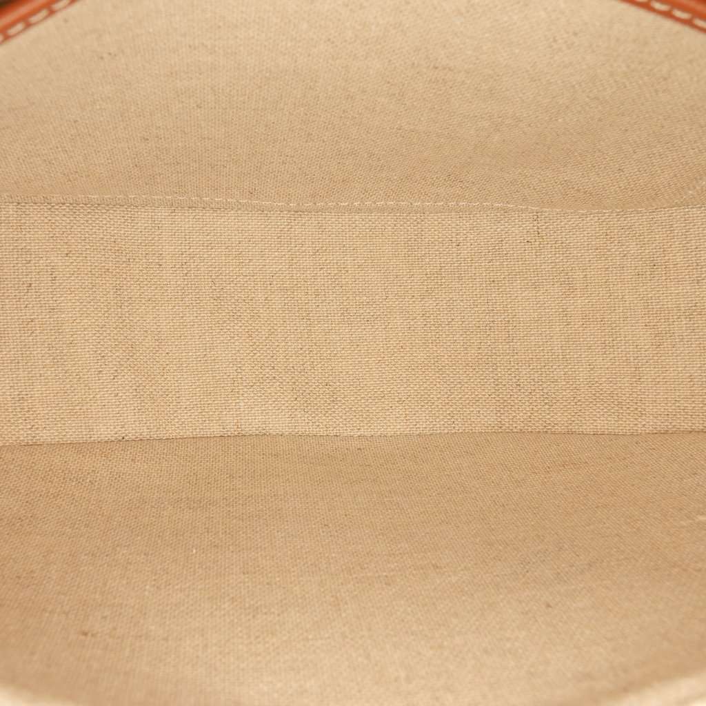 Celine Medium Canvas Logo Ava Shoulder Bag Brown Very good - Model View