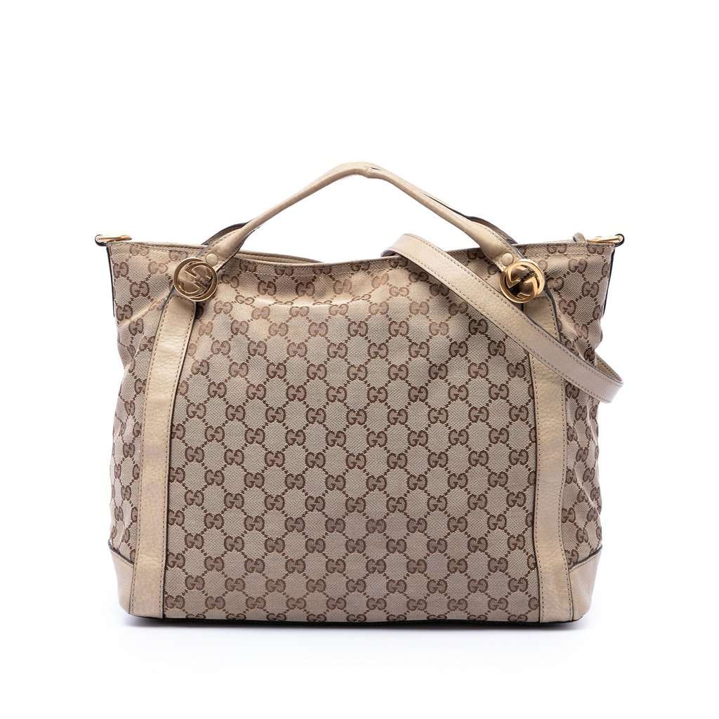 Gucci GG Canvas Miss GG Satchel Beige Very good condition - Front View