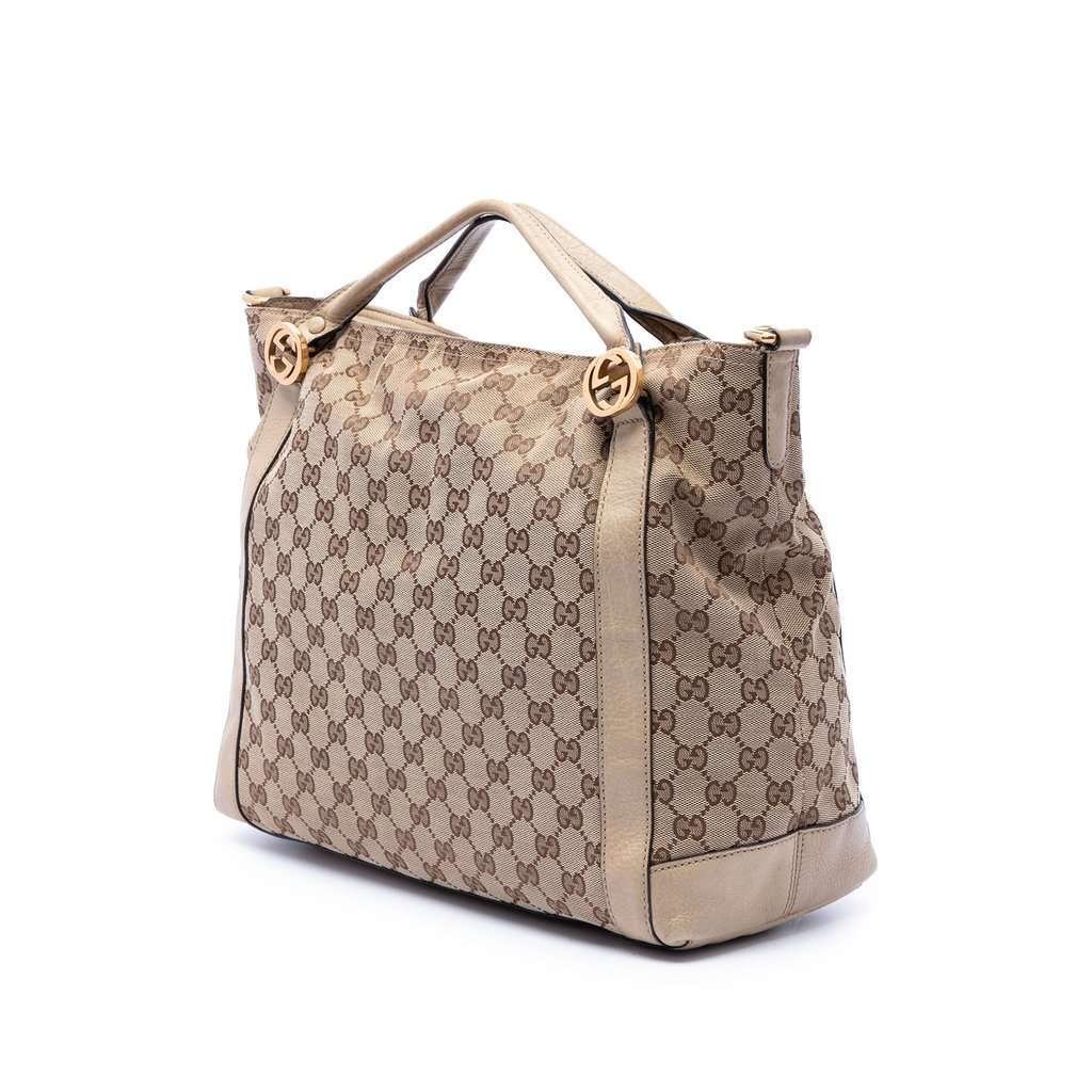 Gucci GG Canvas Miss GG Satchel Beige Very good condition - Back View