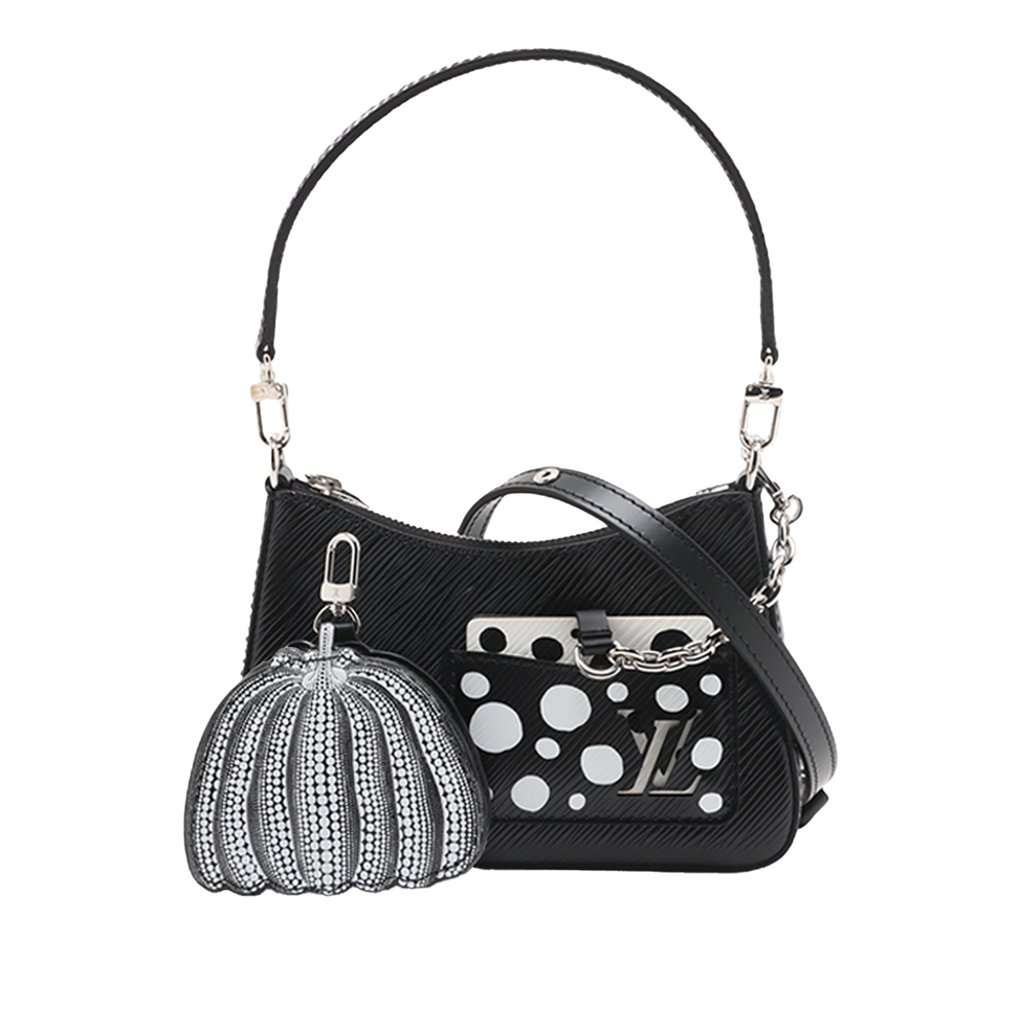 Louis Vuitton Yayoi Kusama Epi Infinity Dots Marellini Black Leather Never worn - Front View