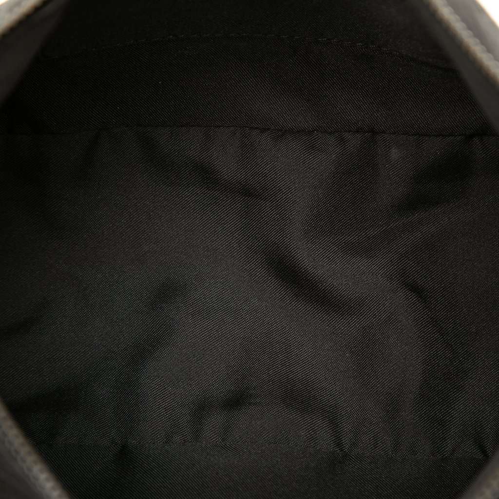Fendi Zucchino Canvas Pochette Black Very good - Model View