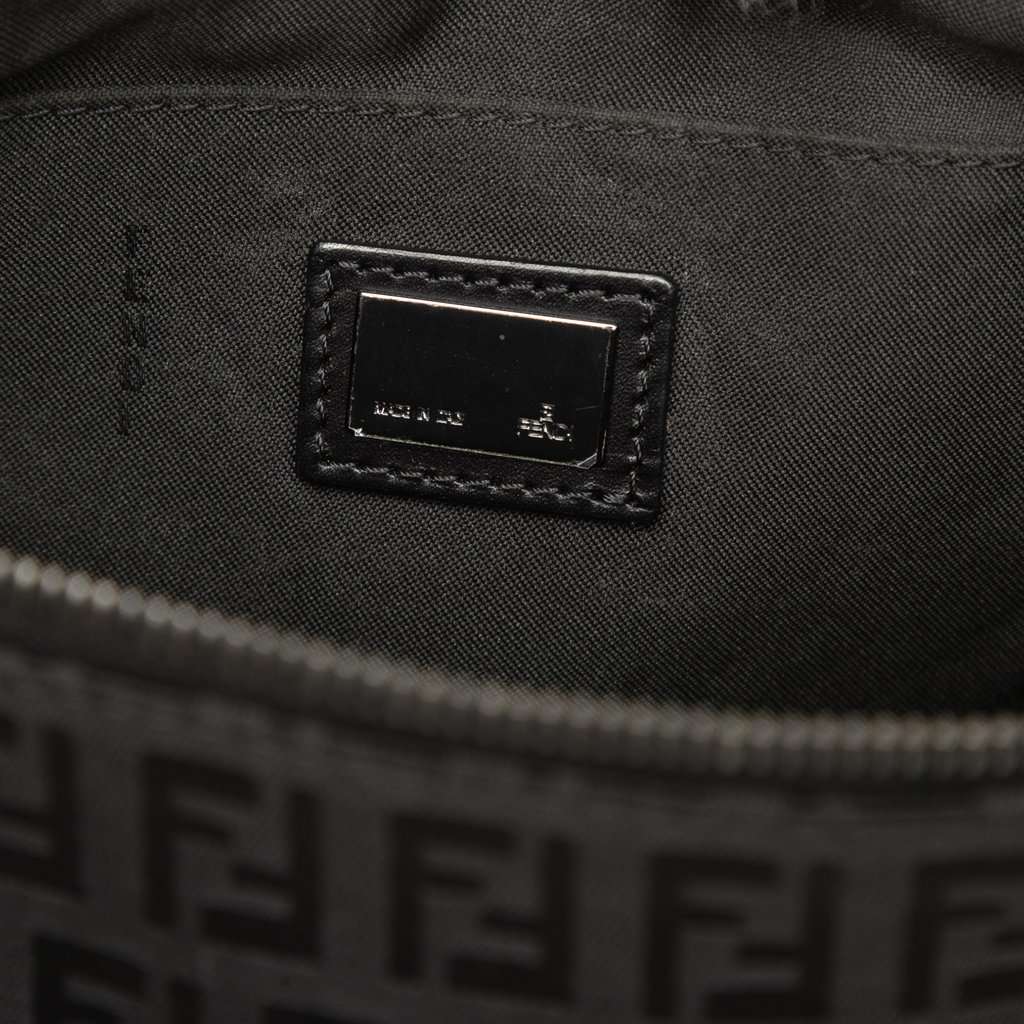 Fendi Zucchino Canvas Pochette Black Very good - Box View