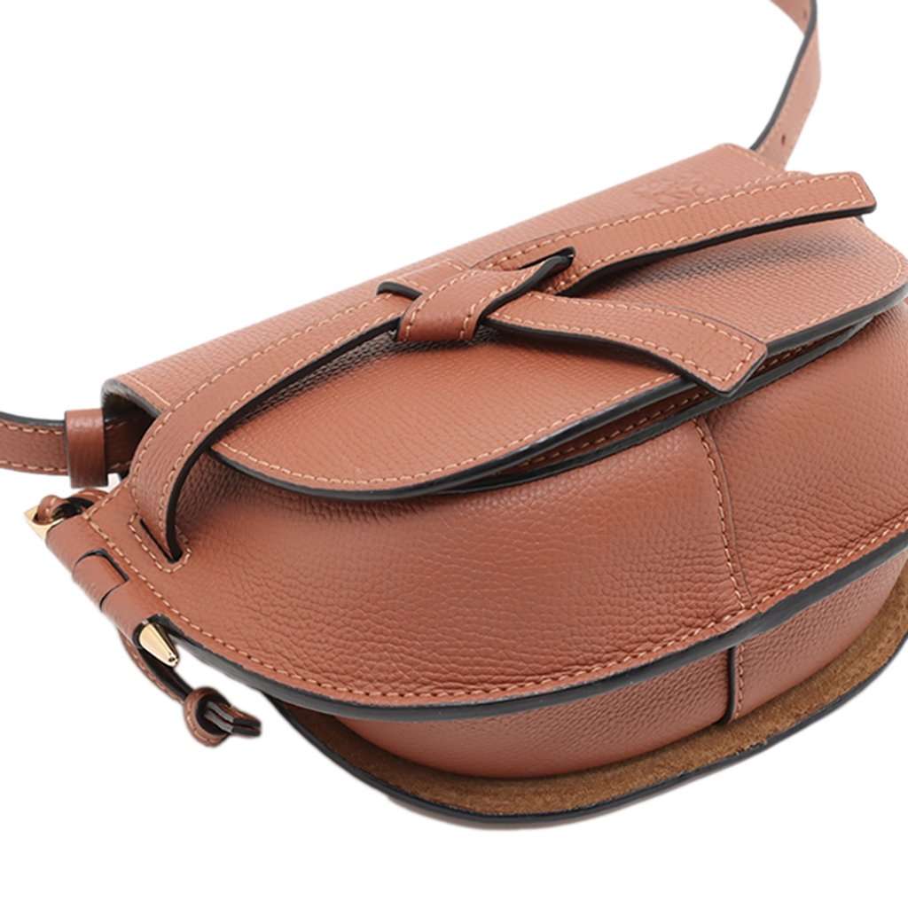 LOEWE Mini Leather Gate Crossbody Brown Leather Very good - Inside View