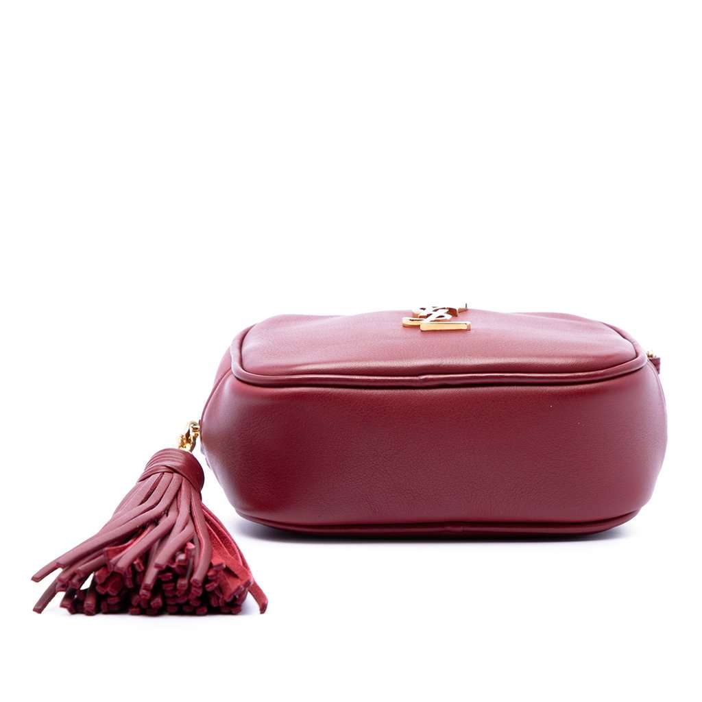 Saint Laurent Calfskin Monogram Blogger Bag Red Leather Very good condition - Inside View