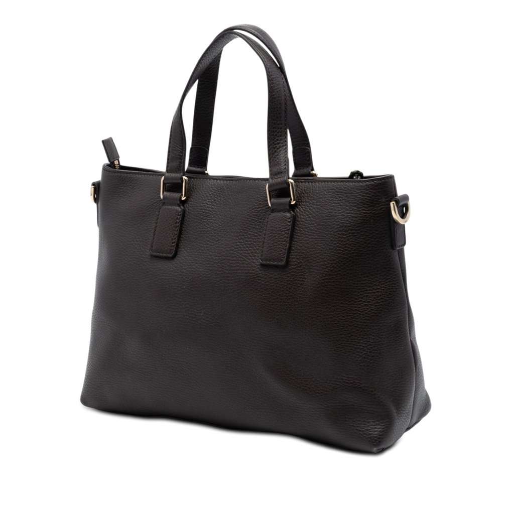 Gucci Leather Bamboo Tassel Satchel Brown Leather Very good condition - Back View