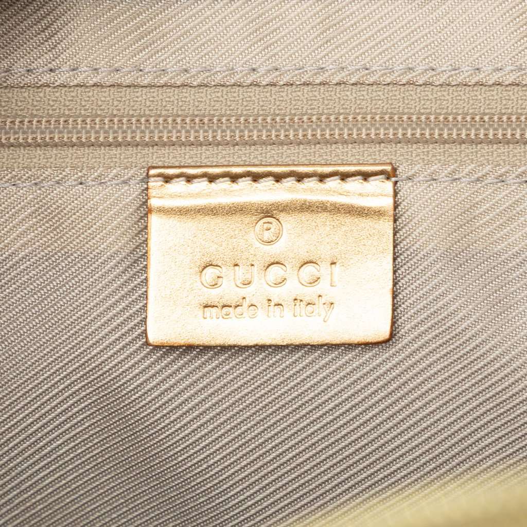 Gucci GG Canvas Handbag Gold Good - Box View