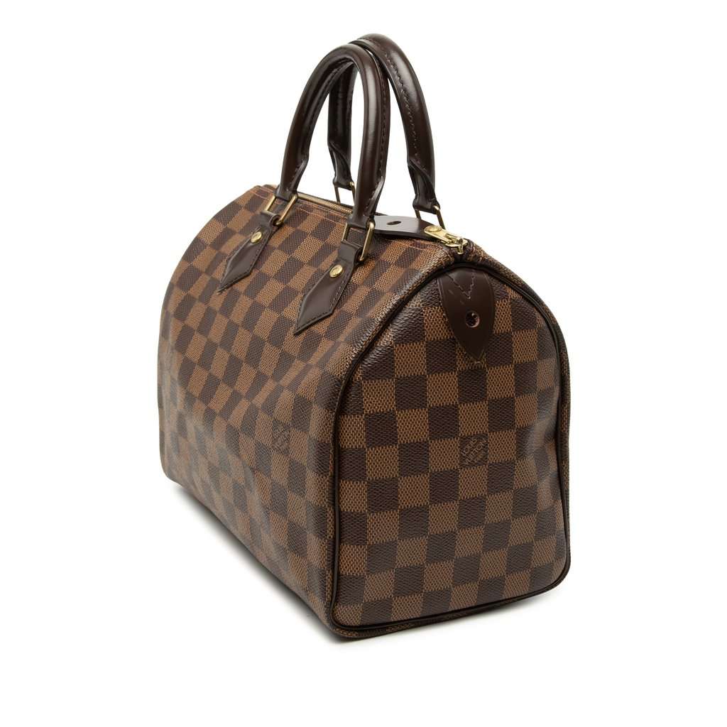 Louis Vuitton Damier Ebene Speedy 25 Brown Very good - Back View