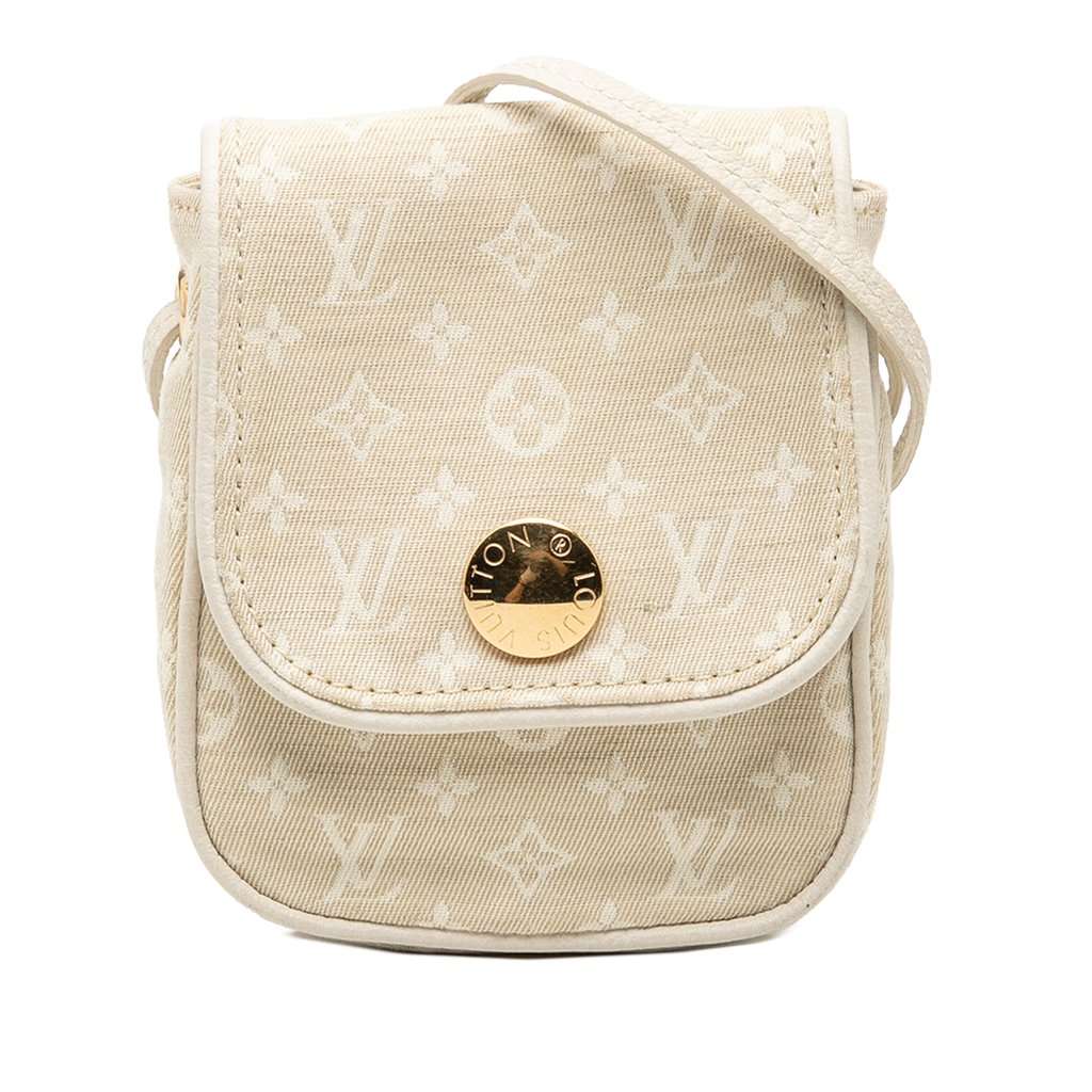 Louis Vuitton Monogram Mini Lin Pochette Cancun Beige Very good condition - Front View