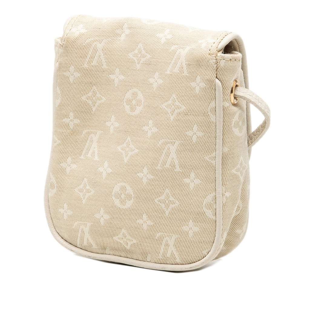 Louis Vuitton Monogram Mini Lin Pochette Cancun Beige Very good condition - Back View