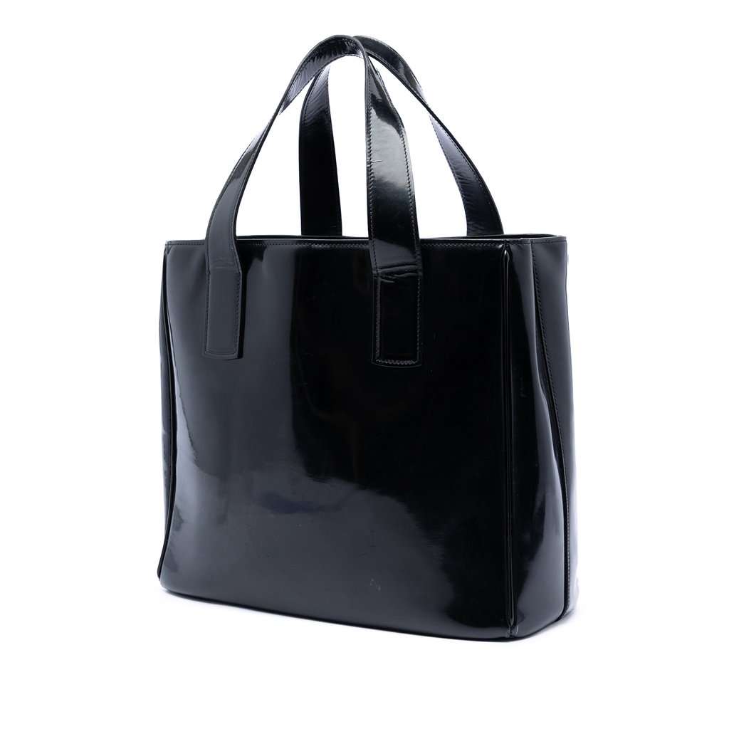 Prada Spazzolato Leather Tote Black Leather Very good condition - Back View
