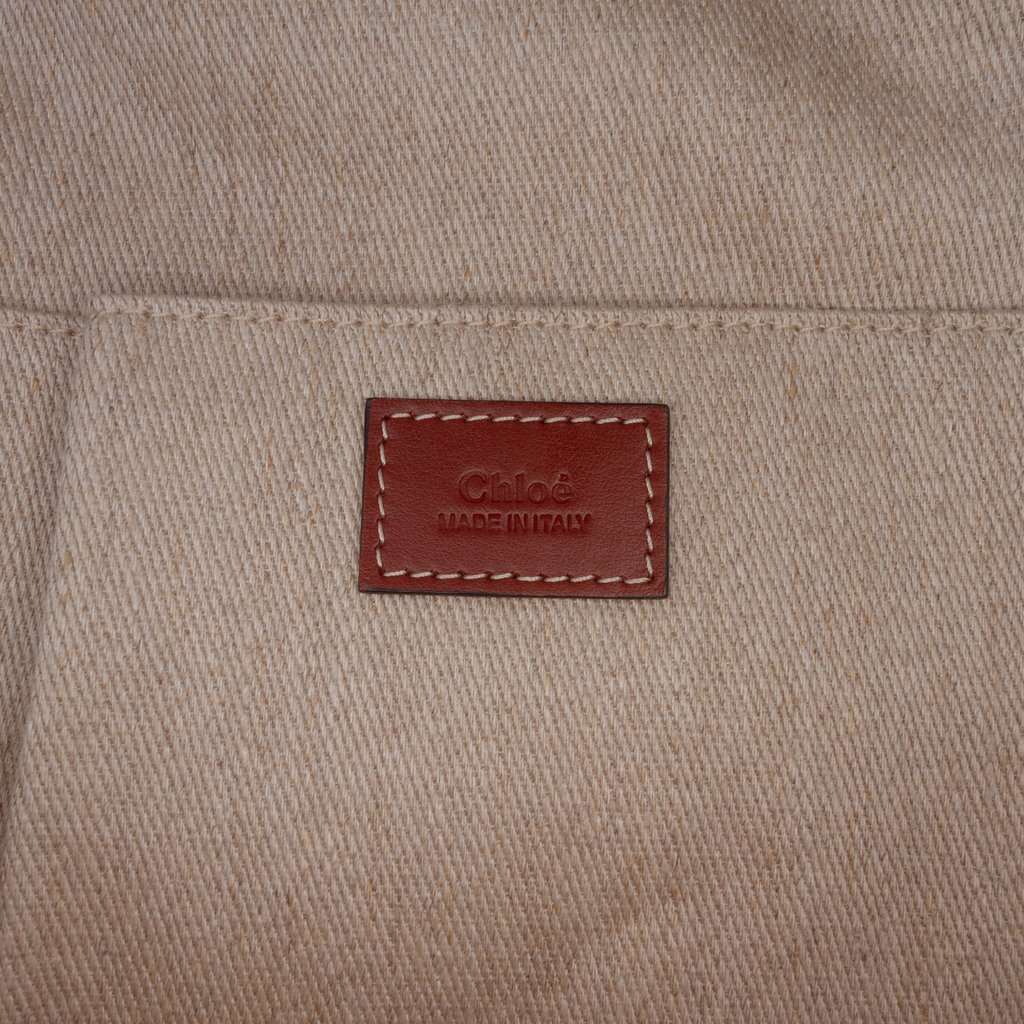 Chloé Canvas Woody Backpack Beige Very good condition - Box View