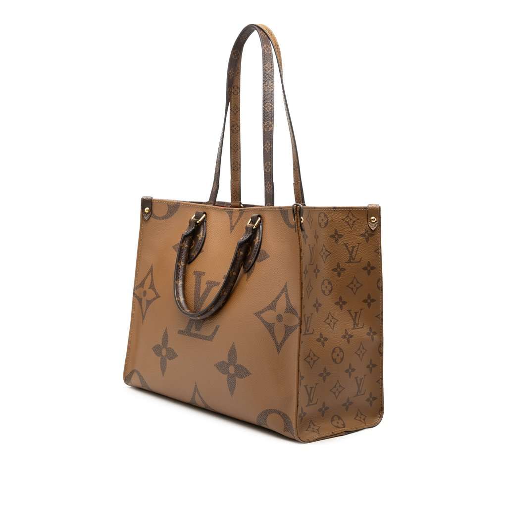 Louis Vuitton Monogram Reverse Giant OnTheGo MM Brown Very good - Back View