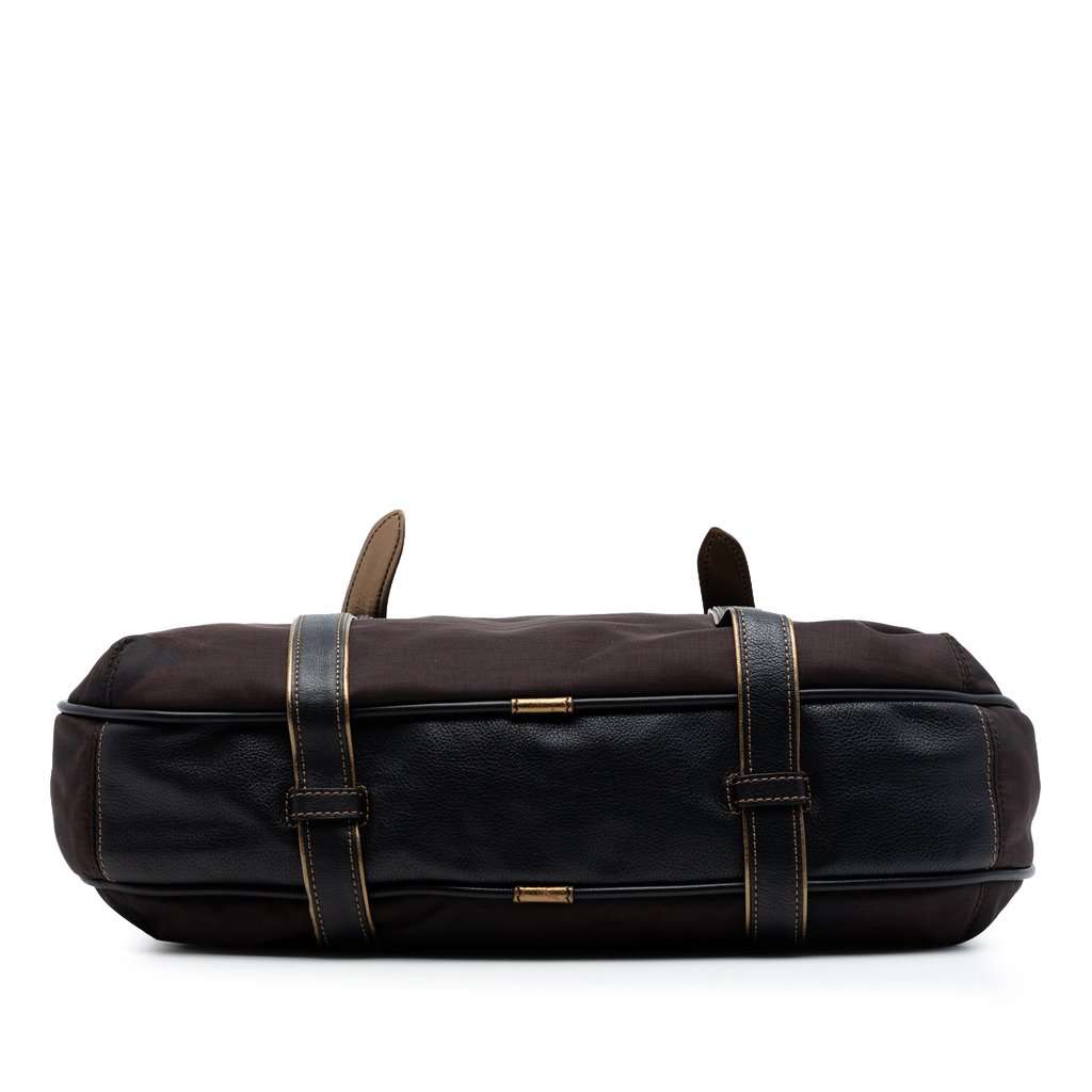 LOEWE Nylon Anagram Handbag Brown Very good condition - Inside View