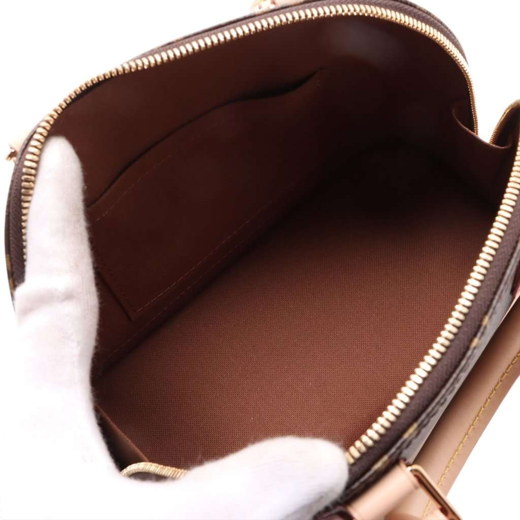 Louis Vuitton Monogram Alma BB Brown Never worn - Inside View